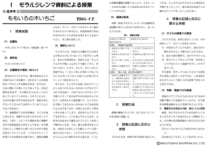 モラルジレンマ資料と授業展開 小学校編 第2集
