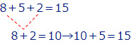 8+5+2=15
