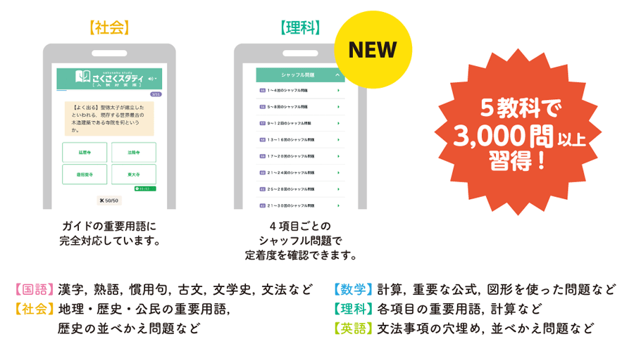 さくさくスタディ(入試対策アプリ)