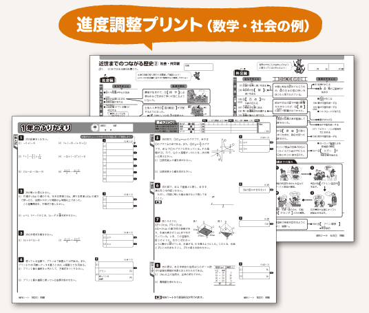 進度調整プリント