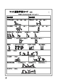 楽しい体育の授業 07年7月号 効果抜群 ファックスできる体育学習カード マット運動 高学年 基礎から鍛えて側方倒立回転を成功させよう